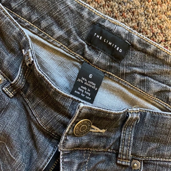 blackish/ gray bootcut jeans size 6 - Picture 2 of 4